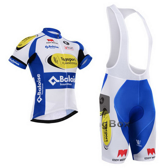 2015 Maillot Topsport Tirantes Mangas Cortas Blanco Y celeste